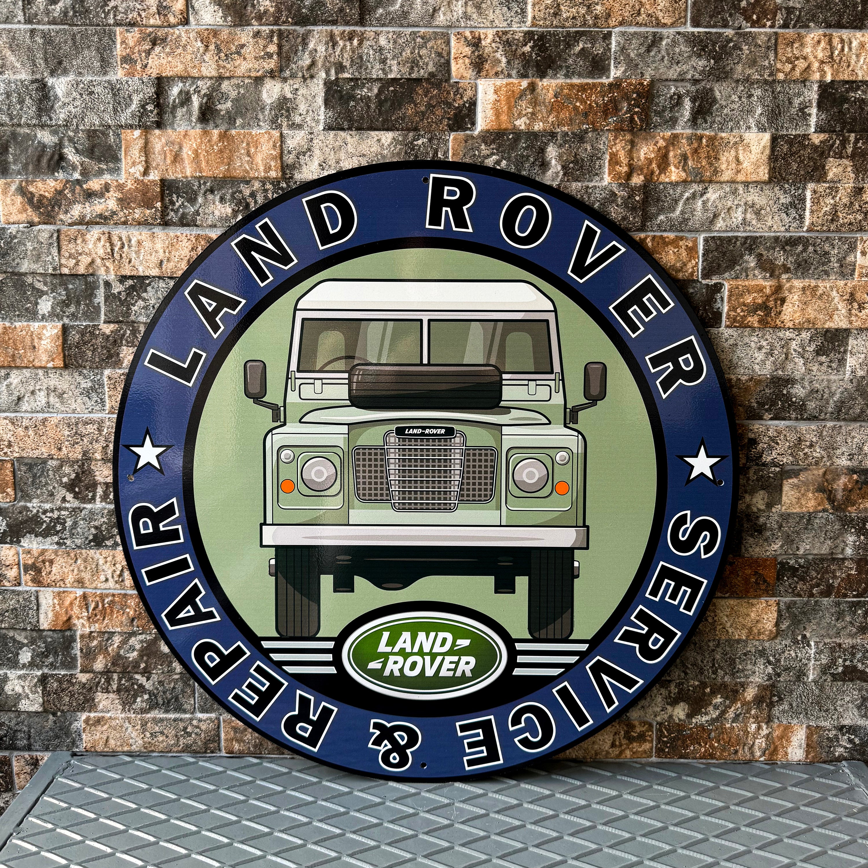 Targa Decorativa Land Rover In Metallo Vintage – 30x20 Cm – Per Bar, Garage E Regali - 2