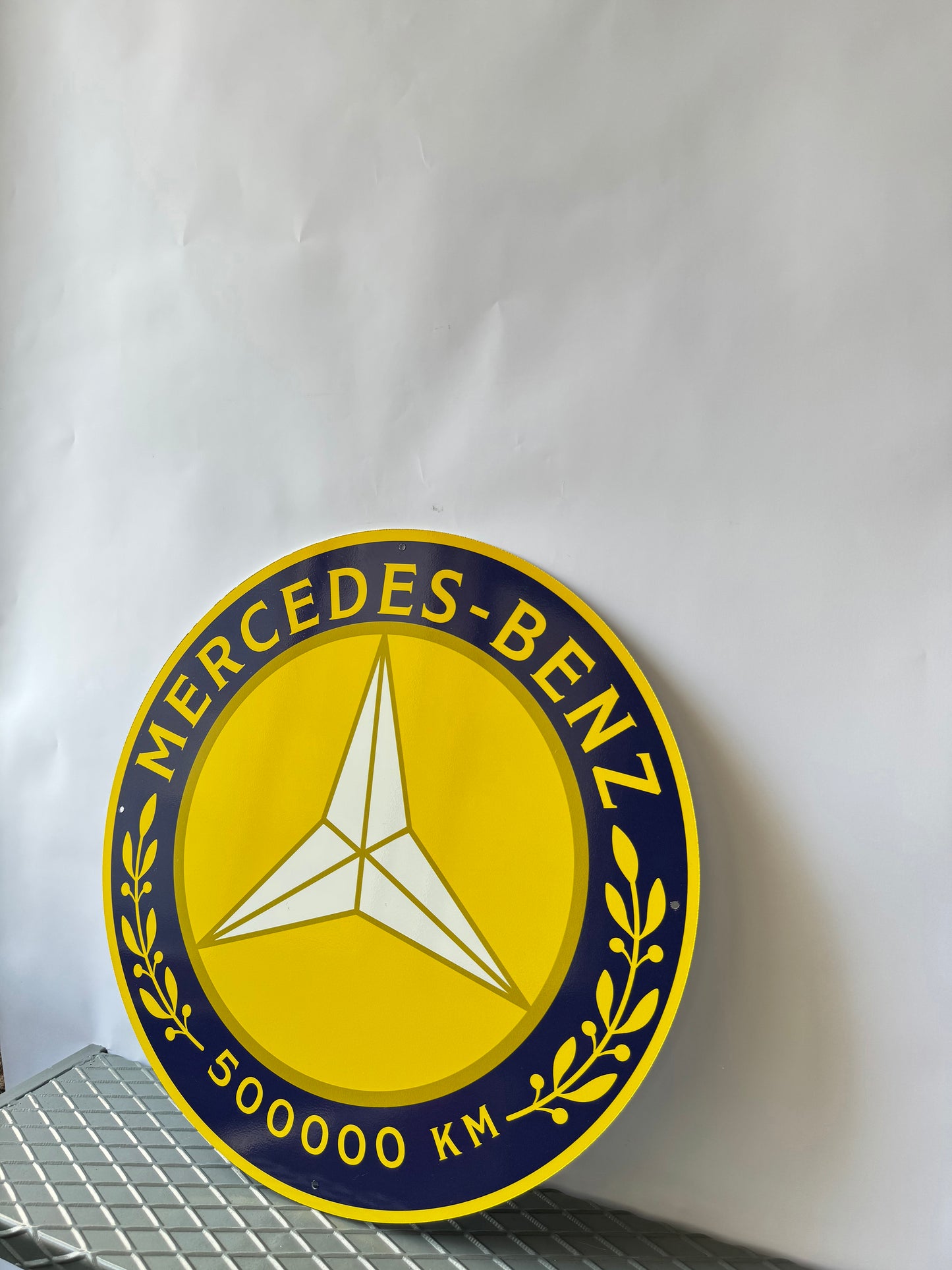 Mercedes Benz Sign – Heavy Metal Garage Decor