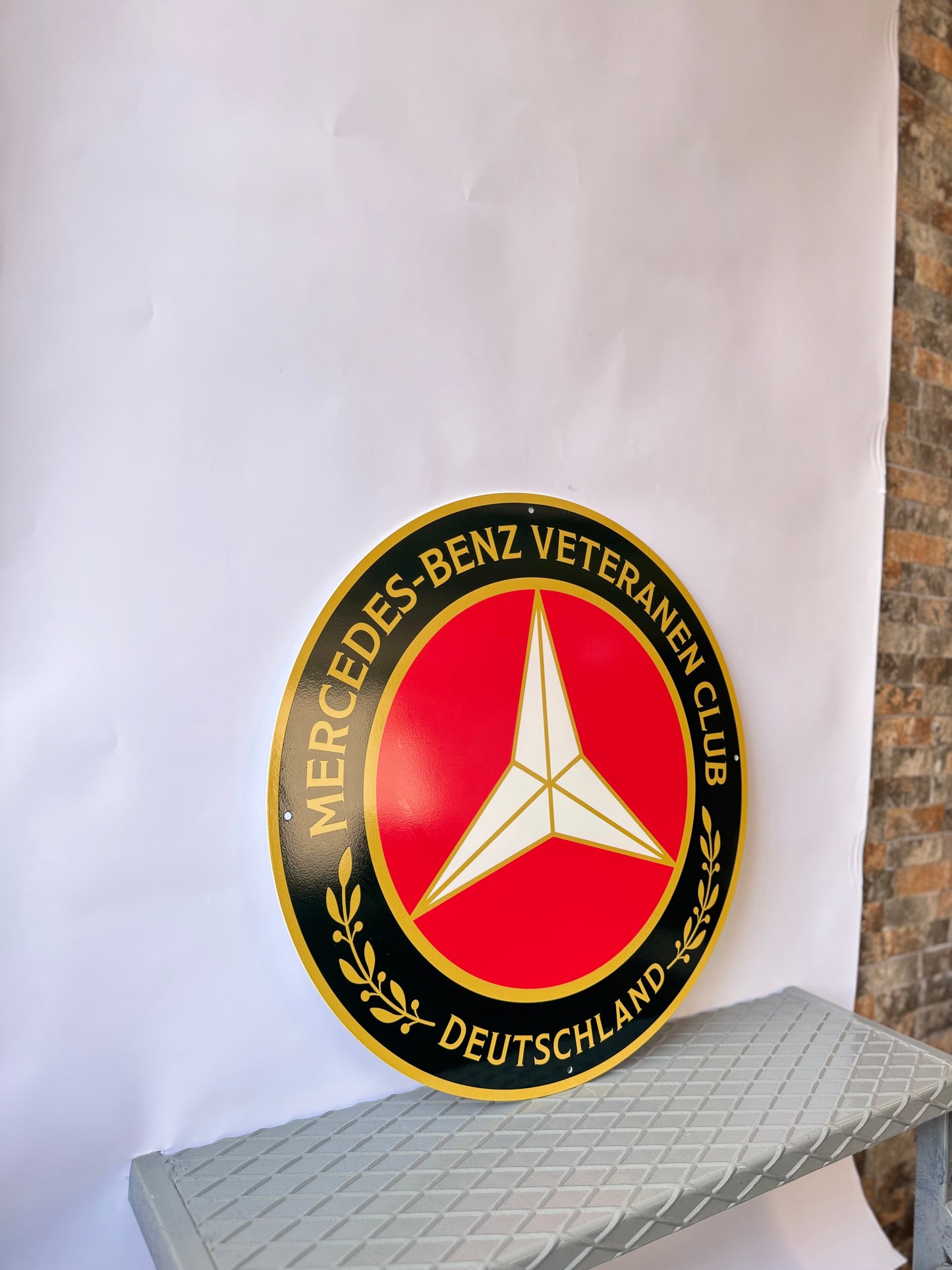 Mercedes Benz Veteranen Club Sign – Heavy Metal Sign