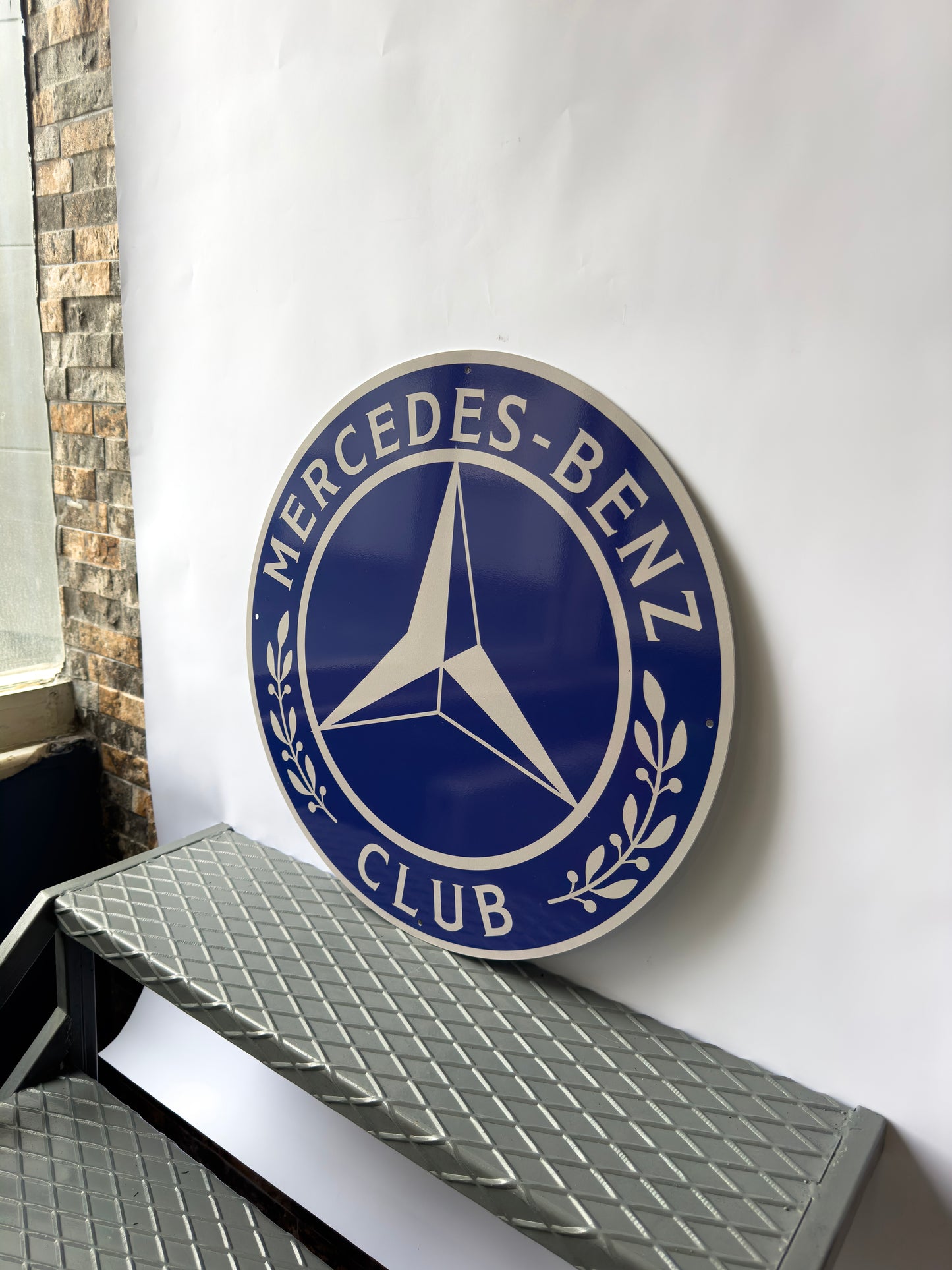 Mercedes Benz Club Sign – Heavy Metal Sign – Garage Decor