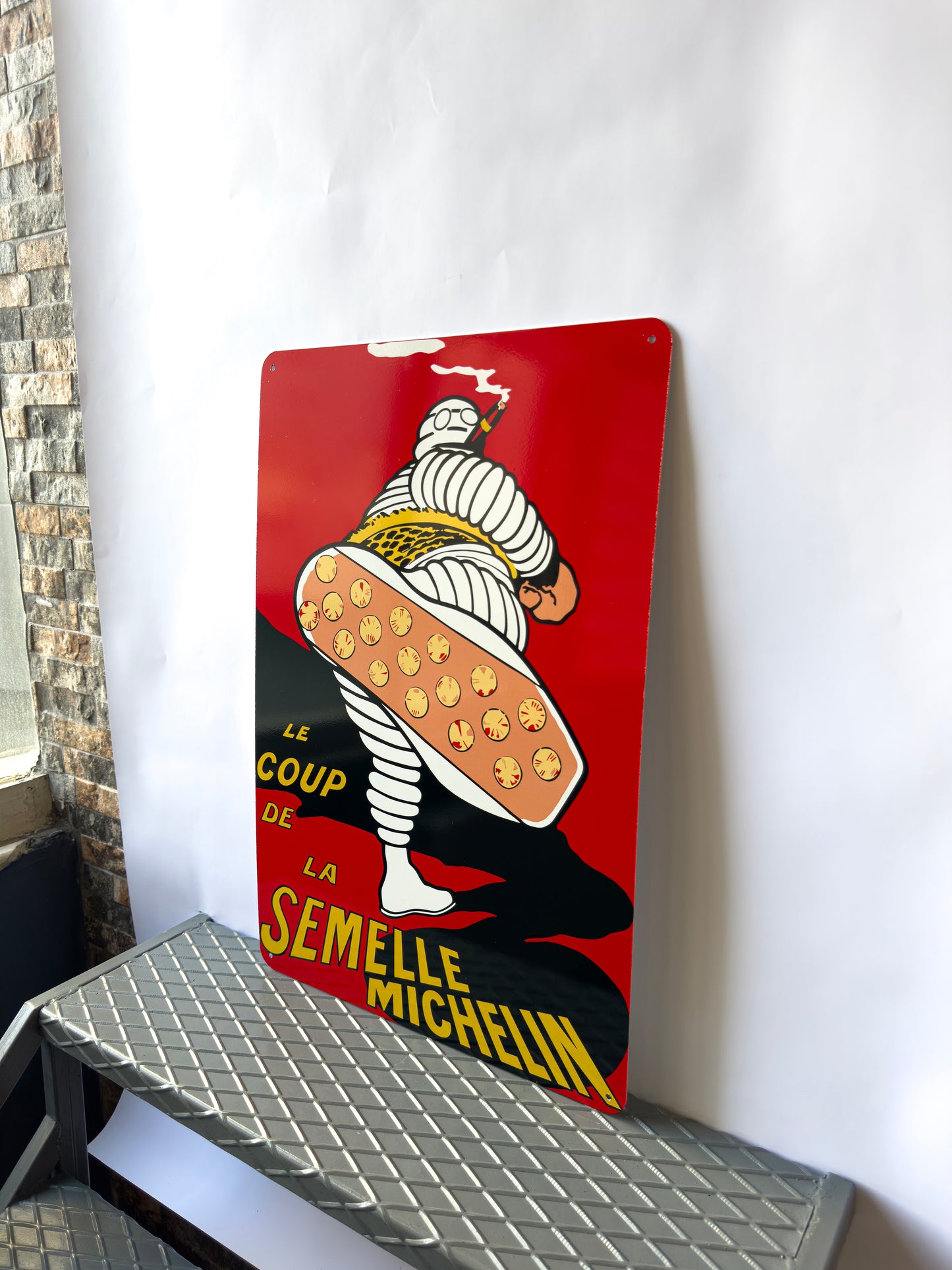 La Semelle Michelin Vintage Sign – Heavy Metal Garage & Tyre Sign
