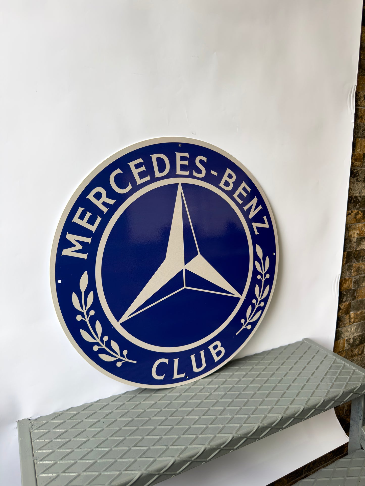 Mercedes Benz Club Sign – Heavy Metal Sign – Garage Decor