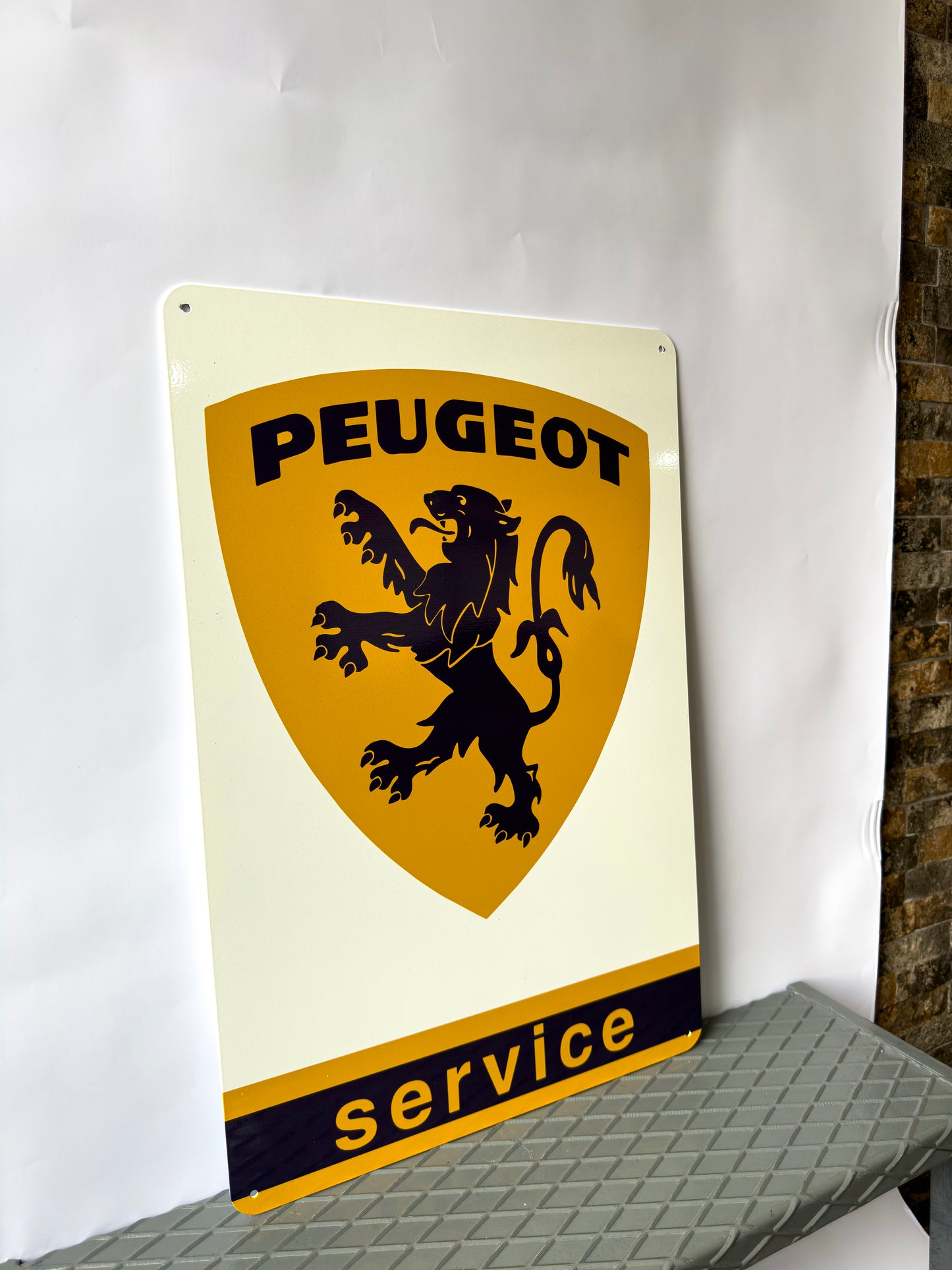 Peugot Service Sign – Heavy Metal Garage & Man Cave Decor