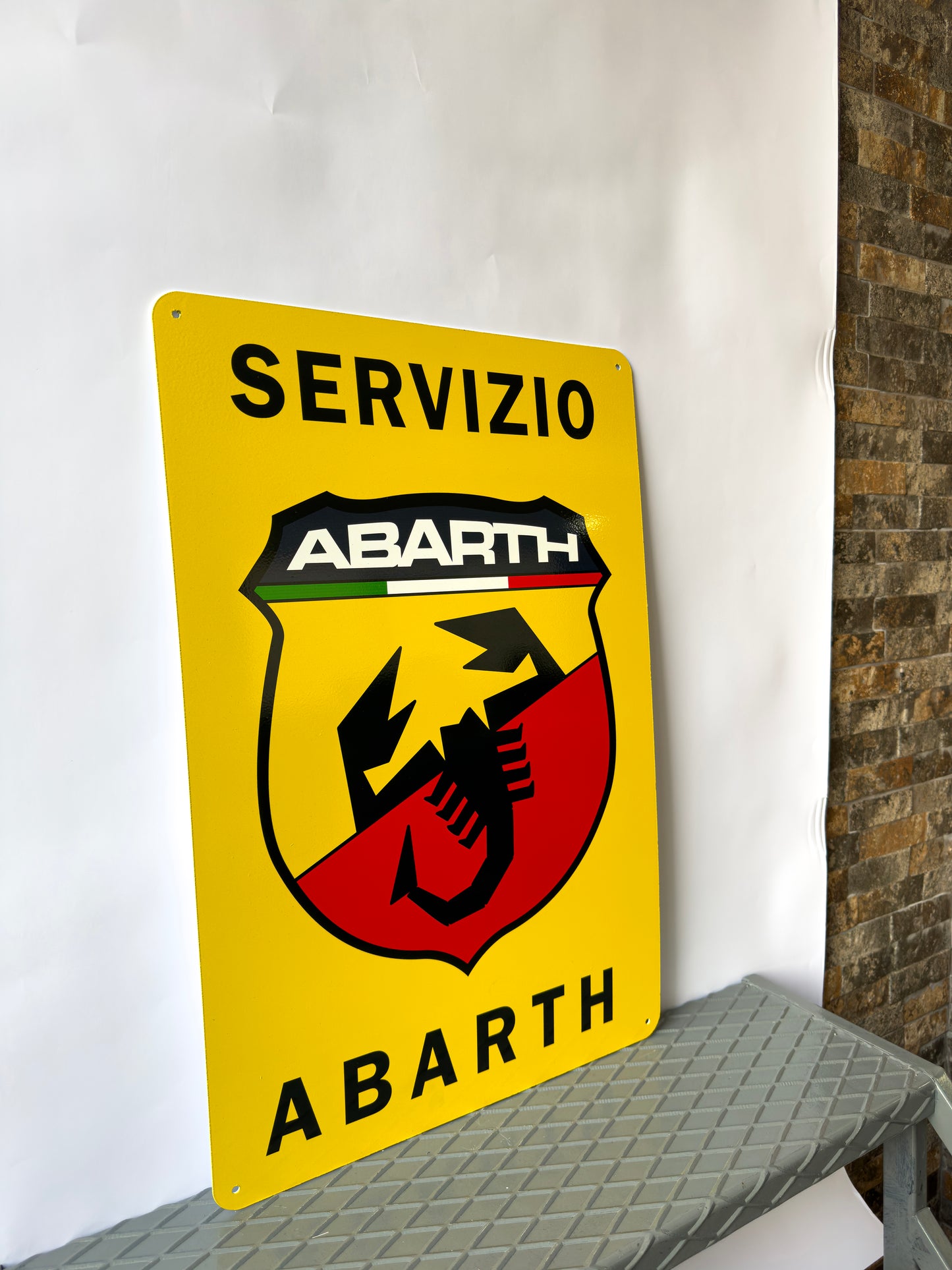 Abarth Heavy Metal Sign – Garage Decor