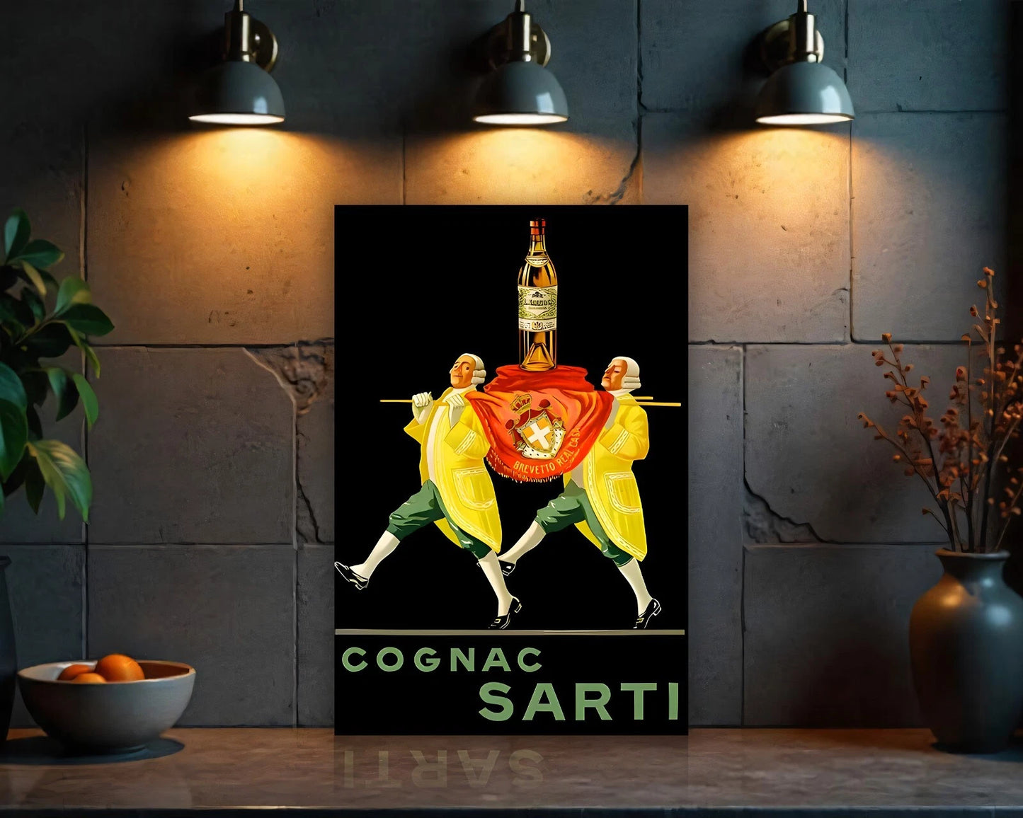Cognac Sarti Vintage Sign - Heavy Metal Cafe & Bar Decor