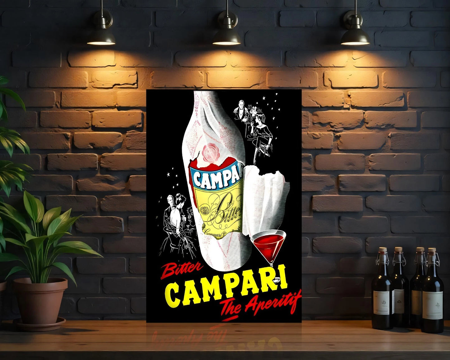 Campari Bitter Sign - Heavy Metal Cafe & Bar Decor