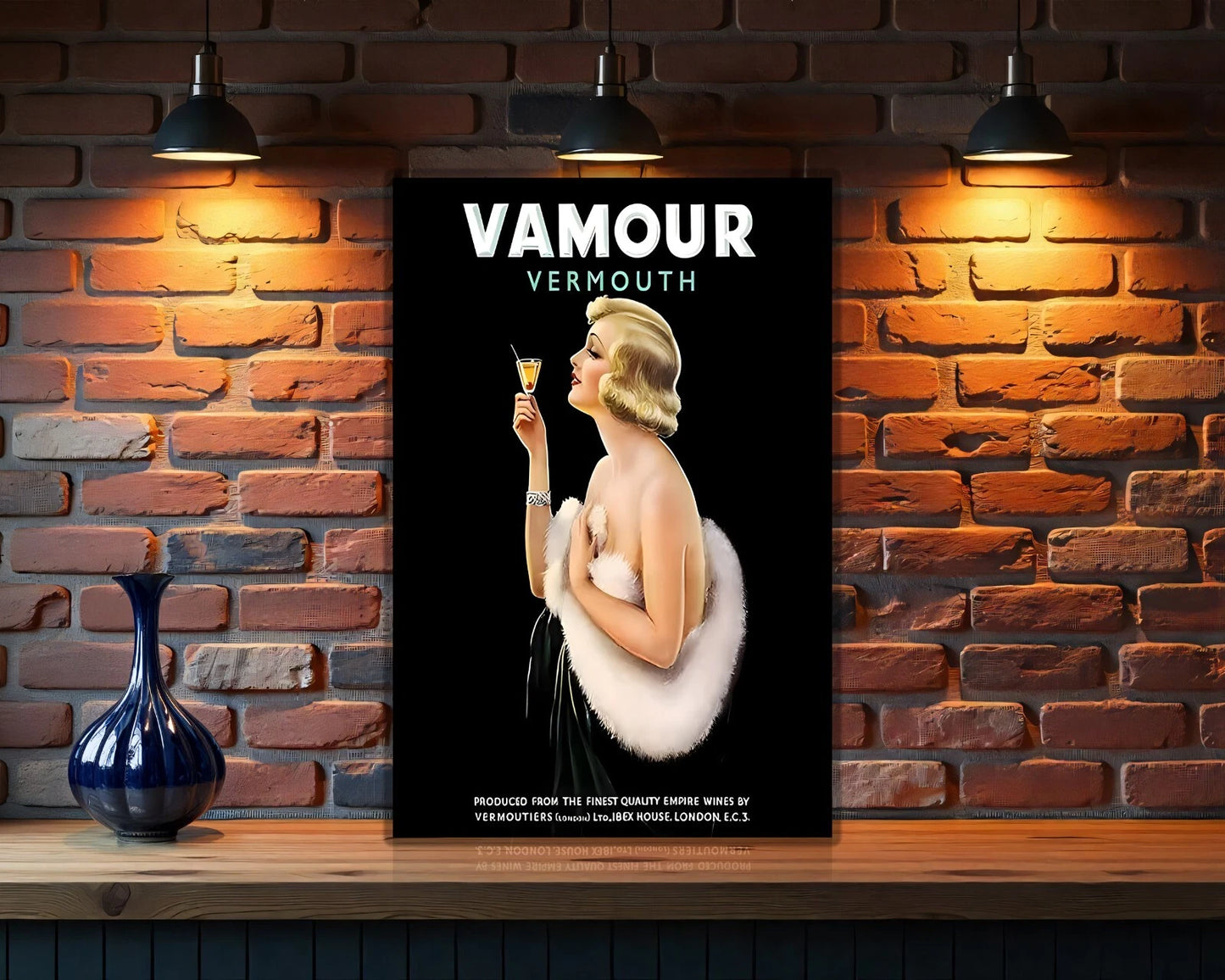Vamour Vermouth Heavy Metal Sign - Heavy Metal Cafe & Bar Decor