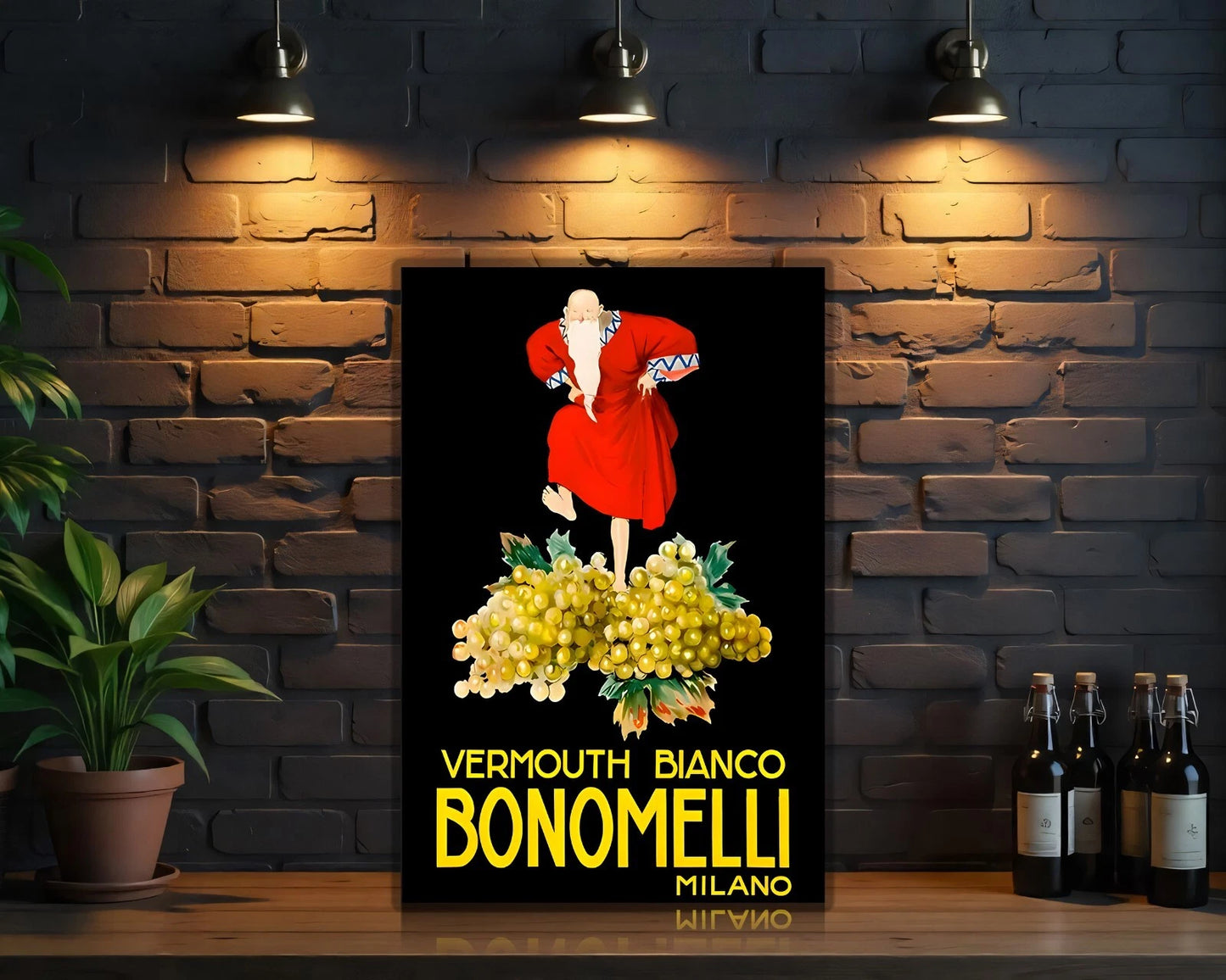 Bianco Bonomelli Vermouth Sign - Heavy Metal Cafe & Bar Decor