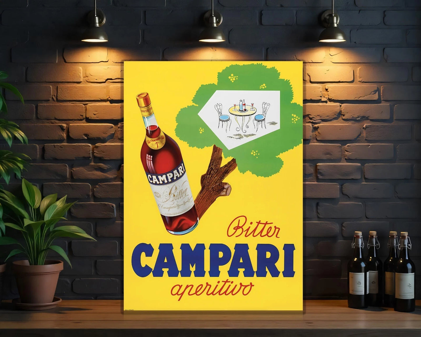 Campari “Bitter Aperitivo” Italian Sign - Heavy Metal Cafe & Bar Decor