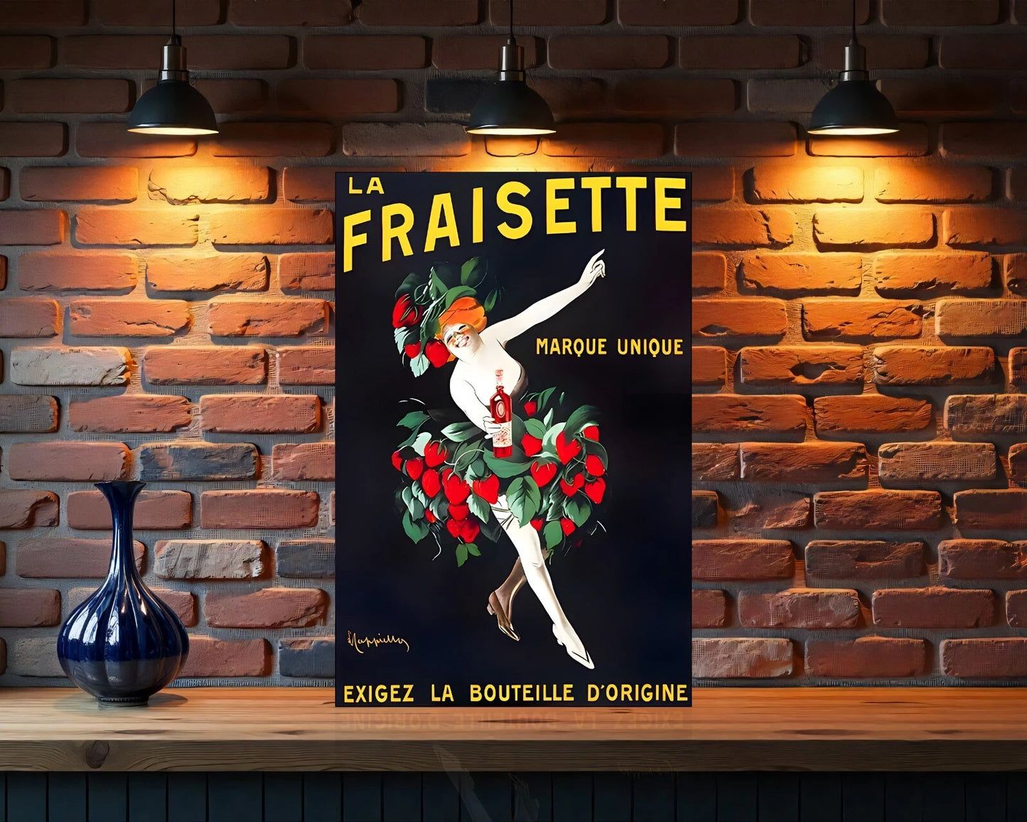 La Fraisette Heavy Metal Sign - Cafe & Bar Decor