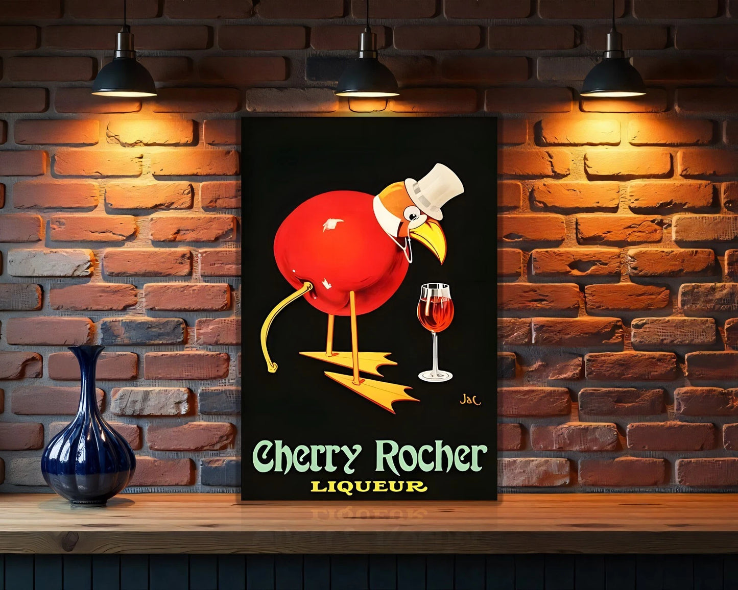 Cherry Rocher Liqueur Sign - Heavy Metal Cafe & Bar Decor