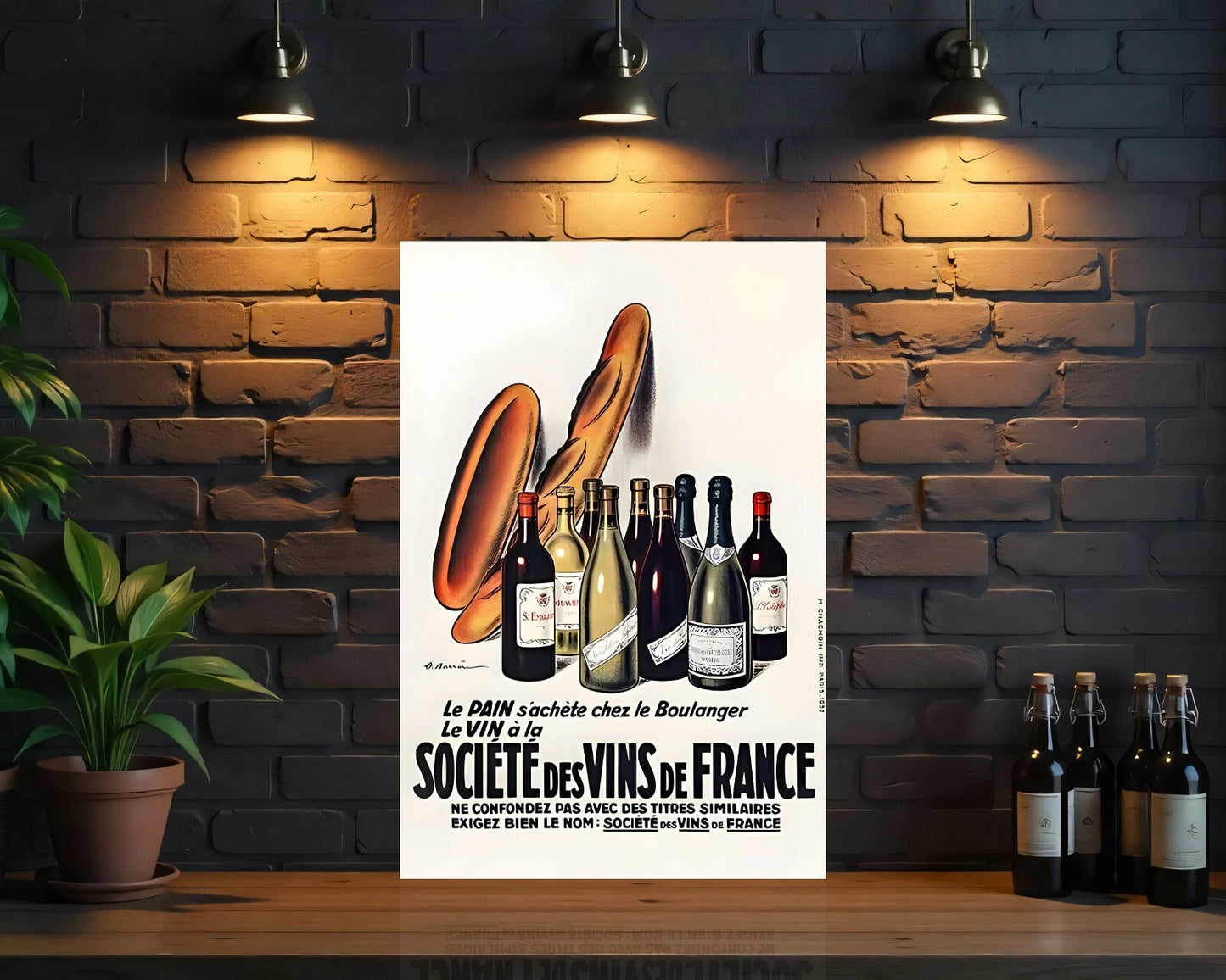 Société des Vins de France Heavy Metal Sign - Cafe & Bar Decor
