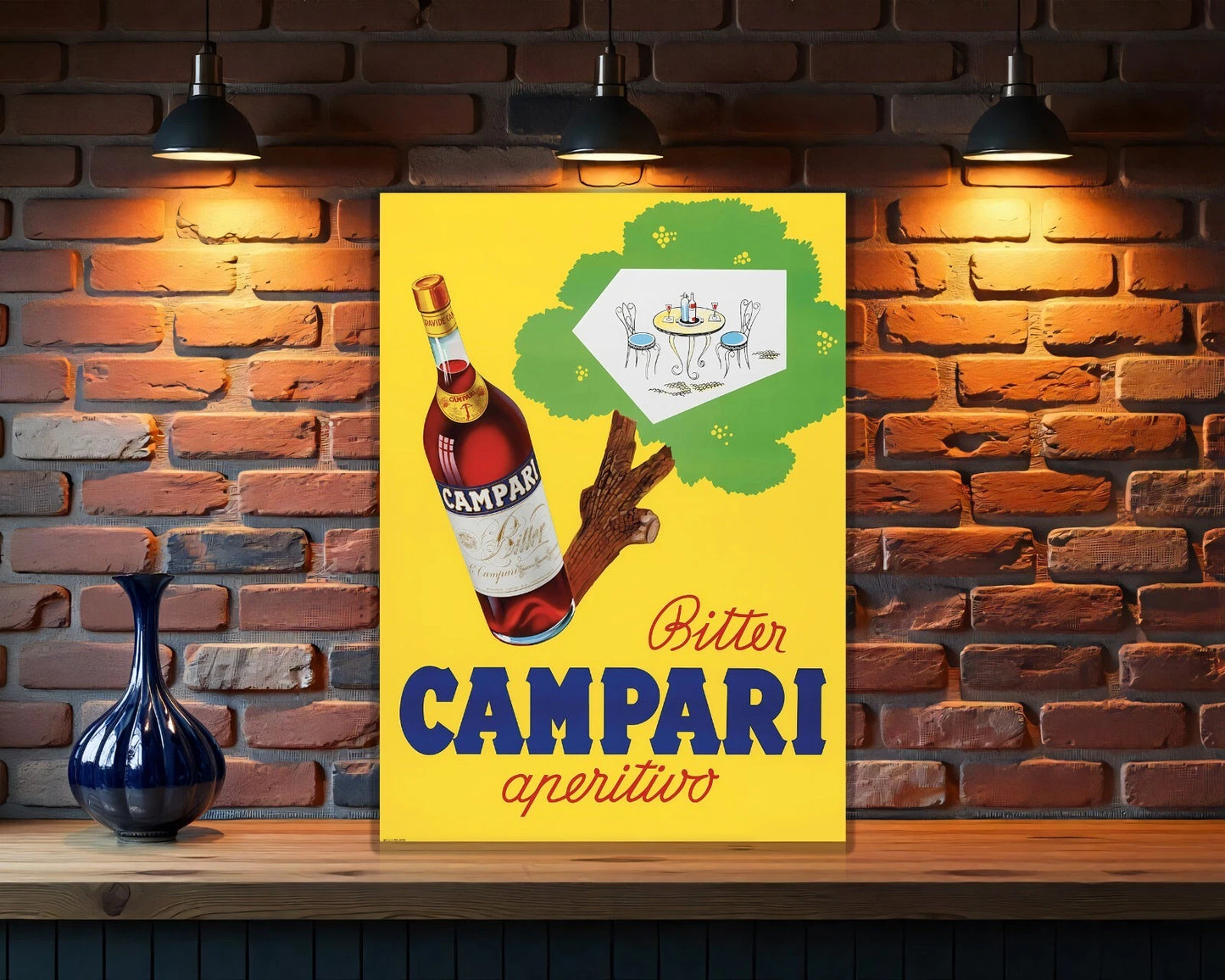 Campari “Bitter Aperitivo” Italian Sign - Heavy Metal Cafe & Bar Decor