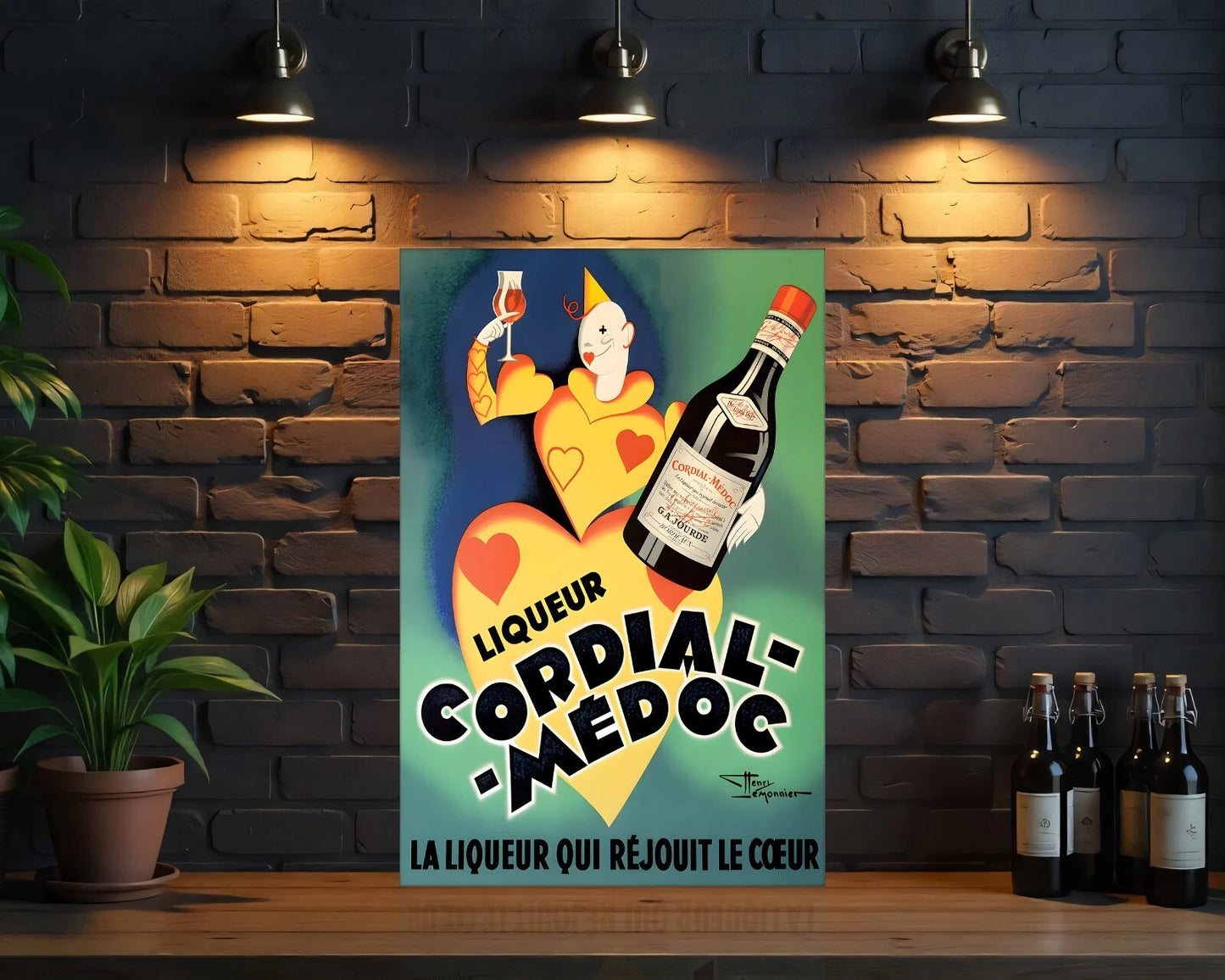 Cordial-Médoc French Liquor Sign - Heavy Metal Cafe & Bar Decor