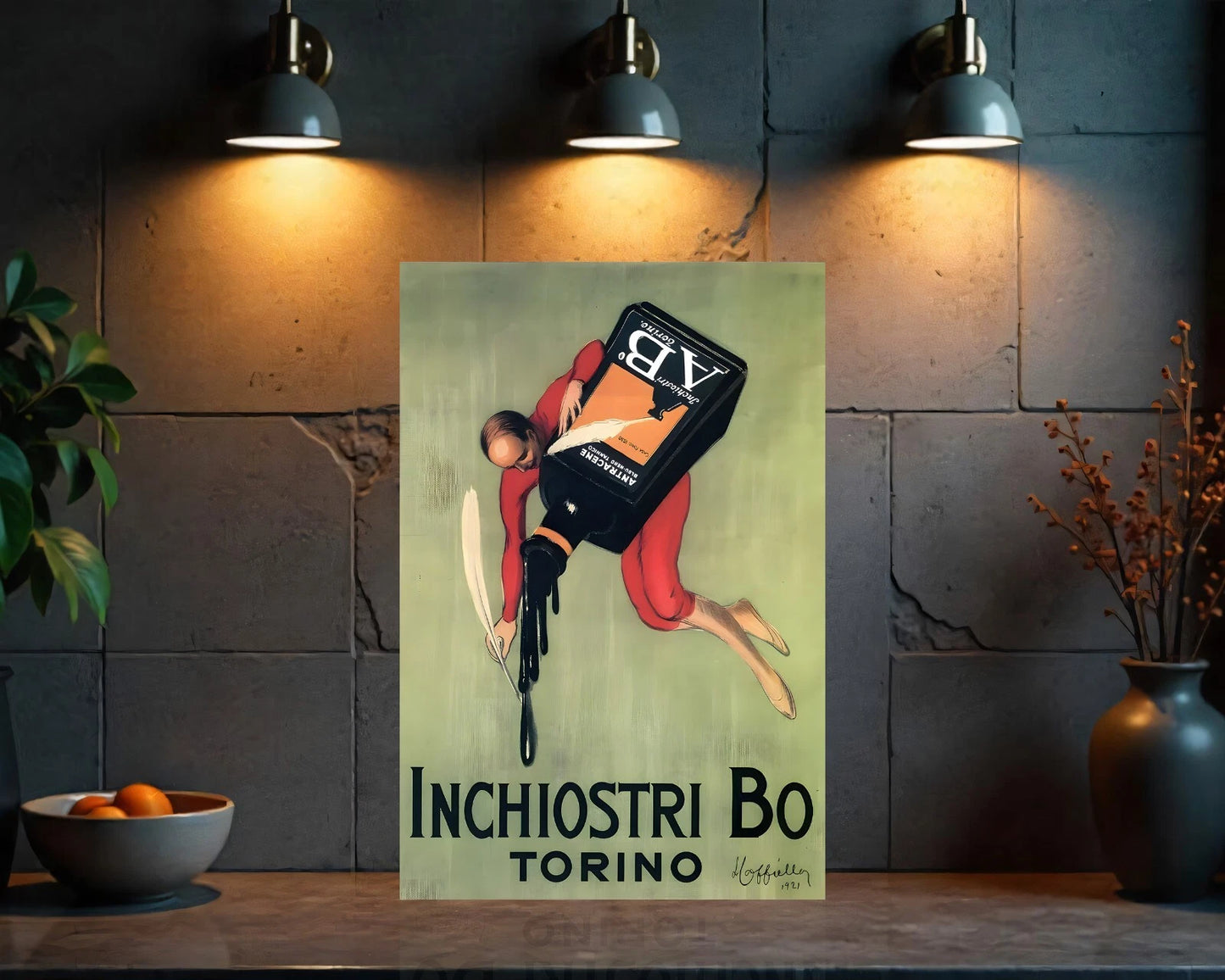 Inchiostri Bo Torino Sign - Heavy Metal Cafe & Bar Decor
