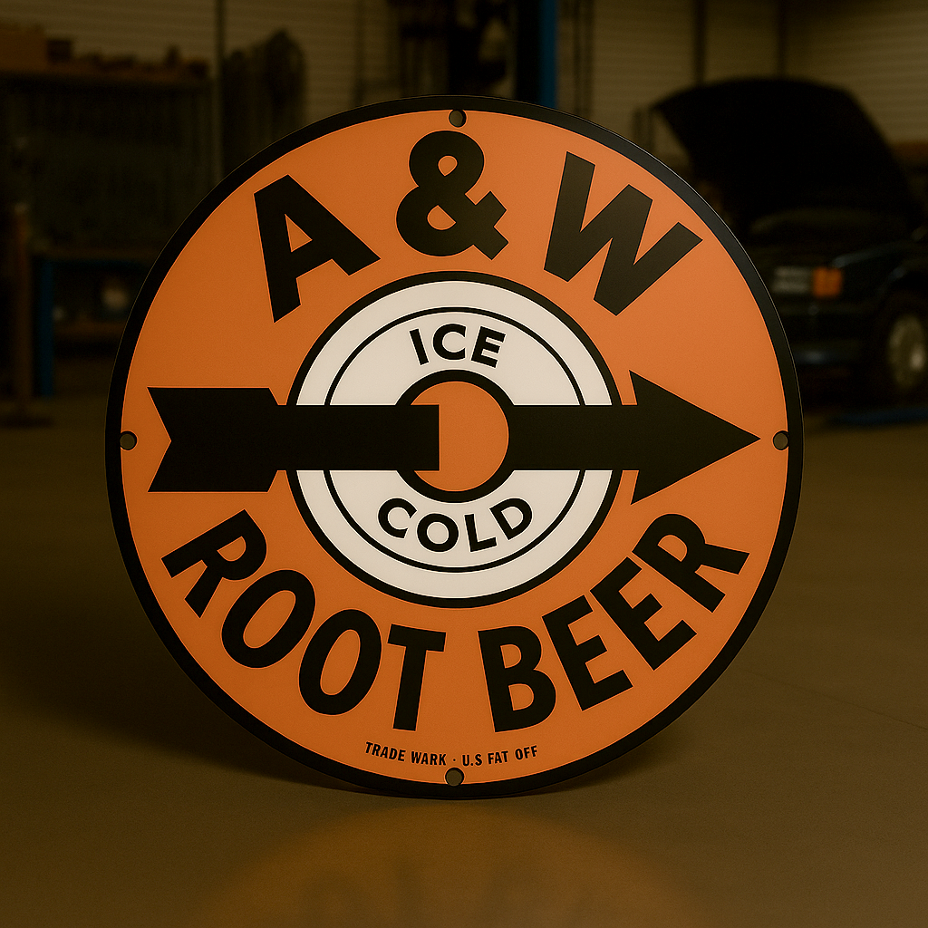 A&W Root Beer Sign – Heavy Metal Garage & Man Cave Decor
