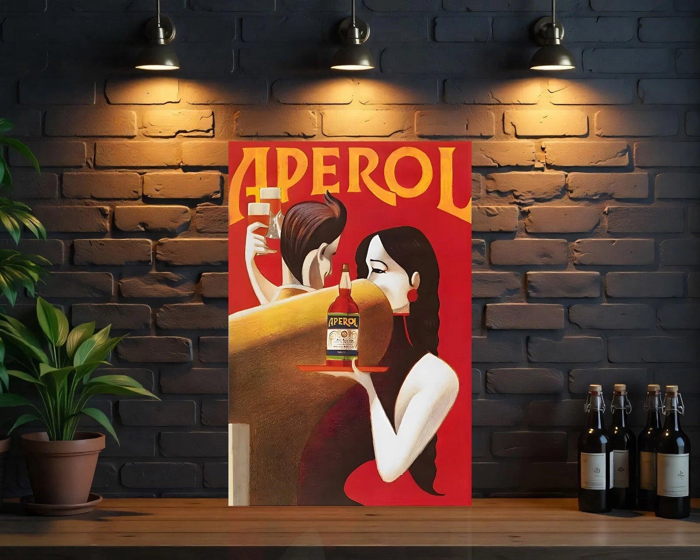 Aperol Lovers Heavy Metal Sign - Cafe & Bar Decor
