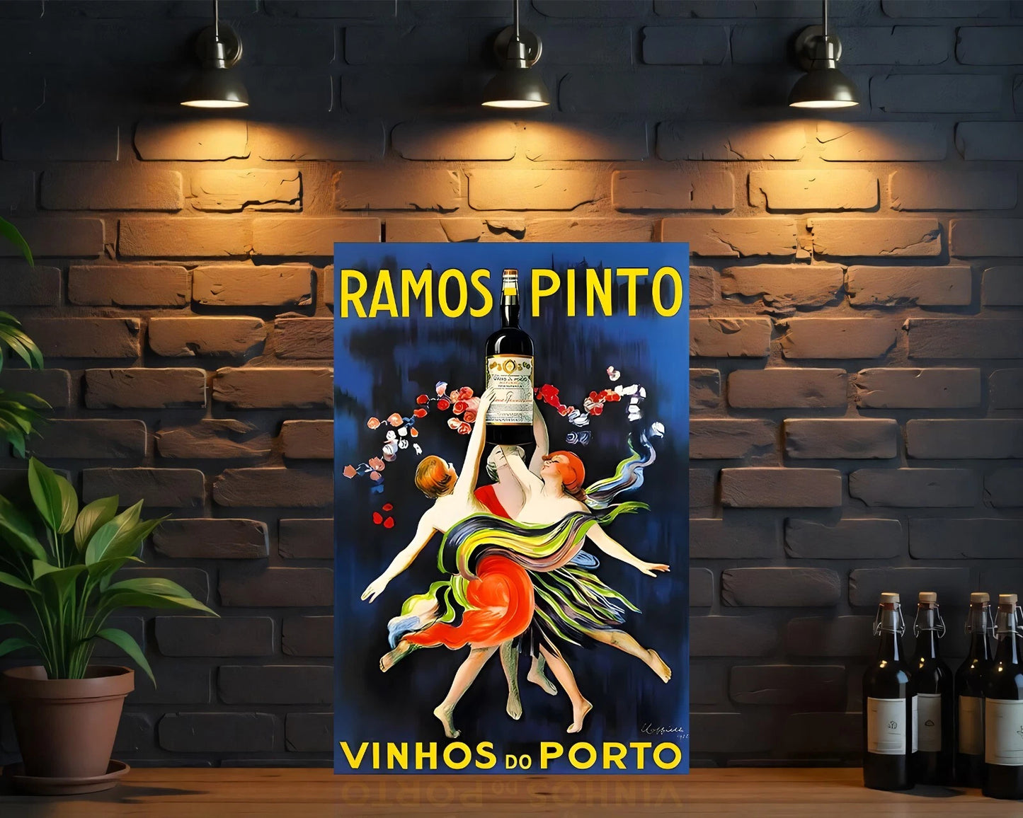 Ramos Pinto Vinhos do Porto Heavy Metal Sign - Cafe & Bar Decor