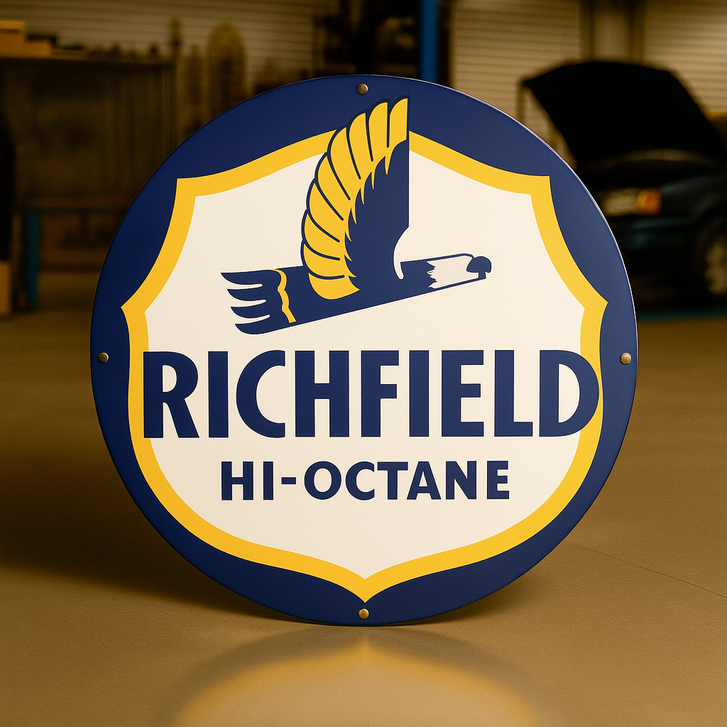 Richfield Hi-Octane Sign – Heavy Metal Garage & Man Cave Decor