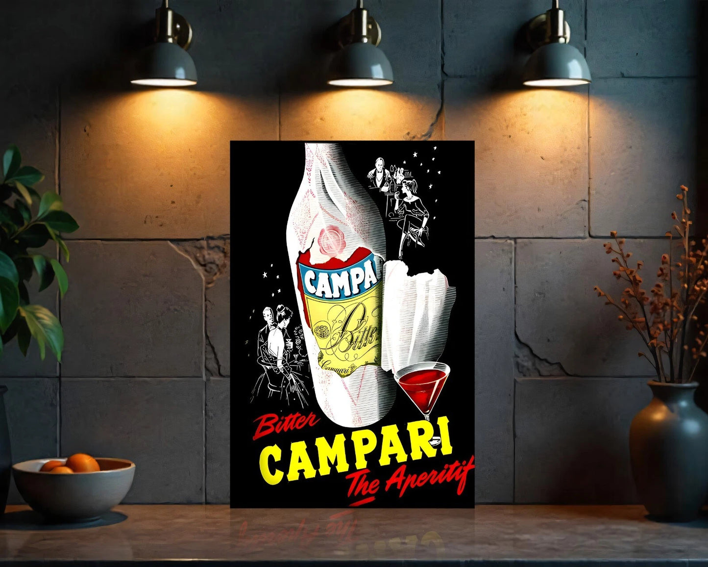 Campari Bitter Sign - Heavy Metal Cafe & Bar Decor
