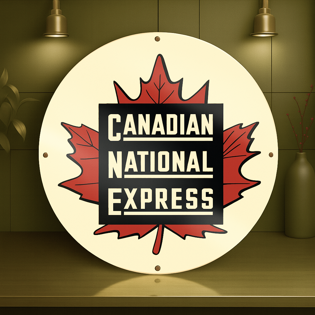 Canadian National Express Sign – Heavy Metal Garage & Man Cave Decor