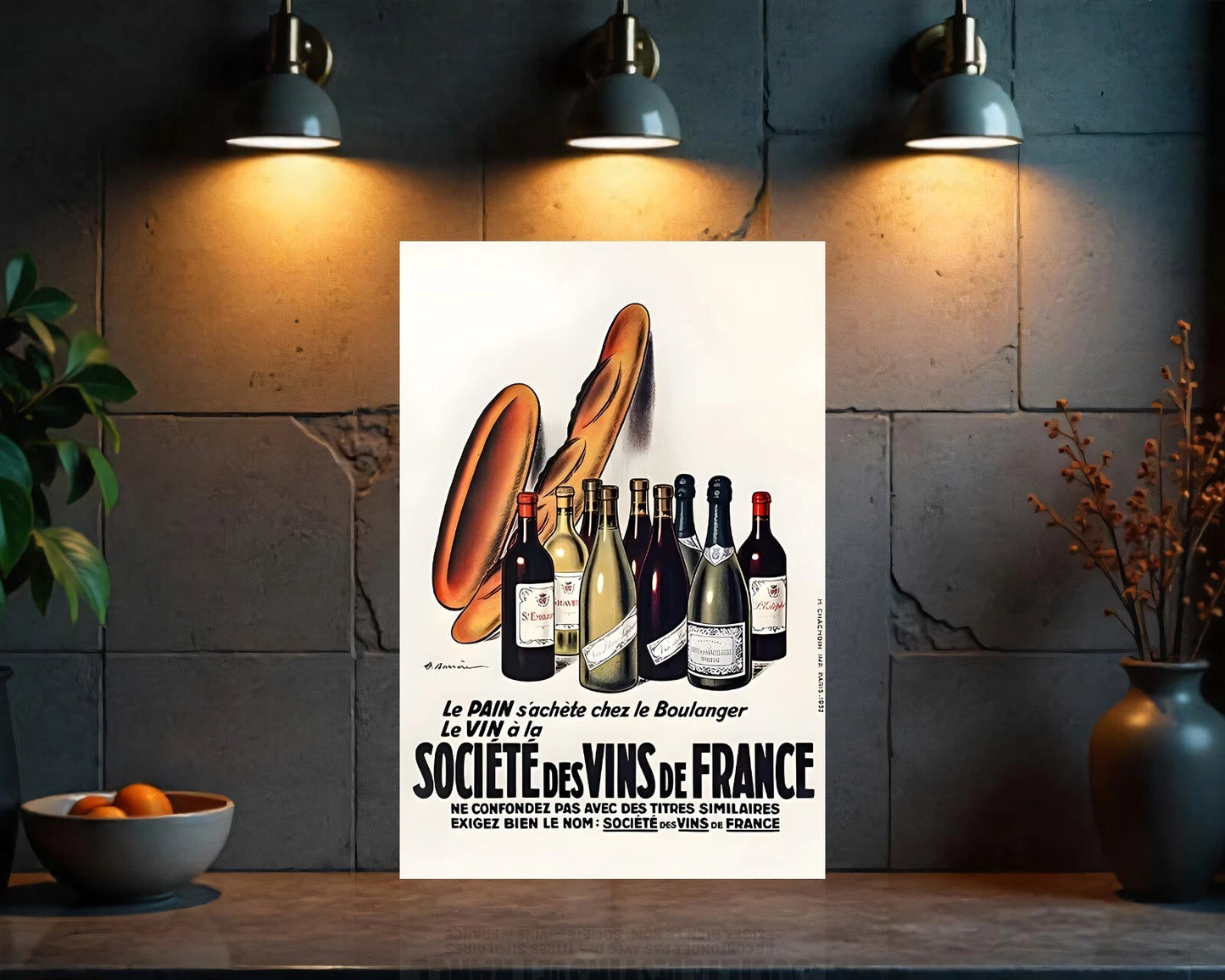 Société des Vins de France Heavy Metal Sign - Cafe & Bar Decor