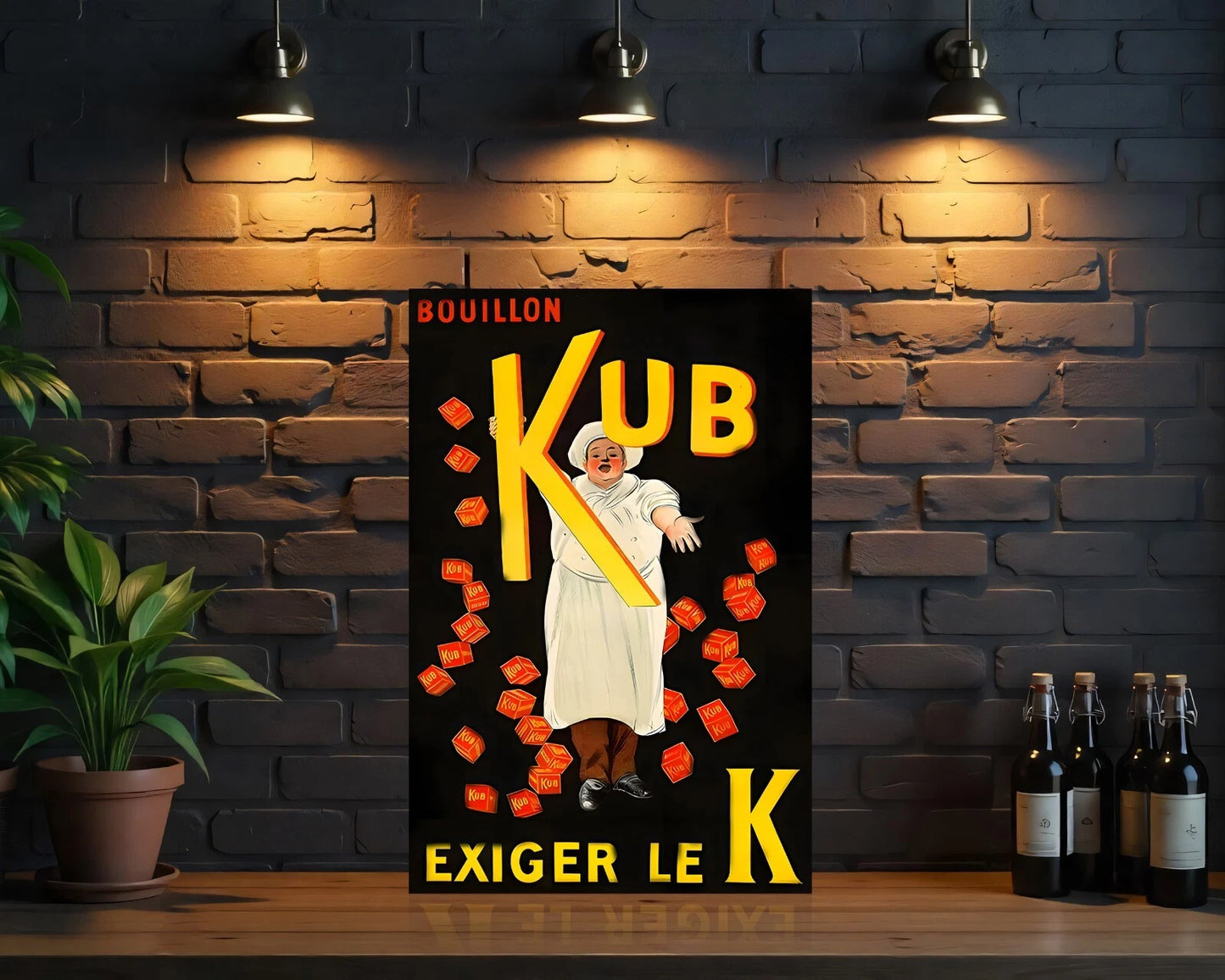 Bouillon KUB Sign - Heavy Metal Cafe & Bar Decor