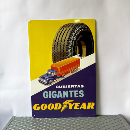 Good Year Tyres Heavy Metal Sign – Garage & Man Cave Decor
