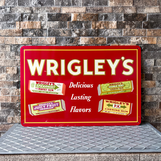 Wrigley's Vintage Sign – Heavy Metal Cafe & Bar Decor