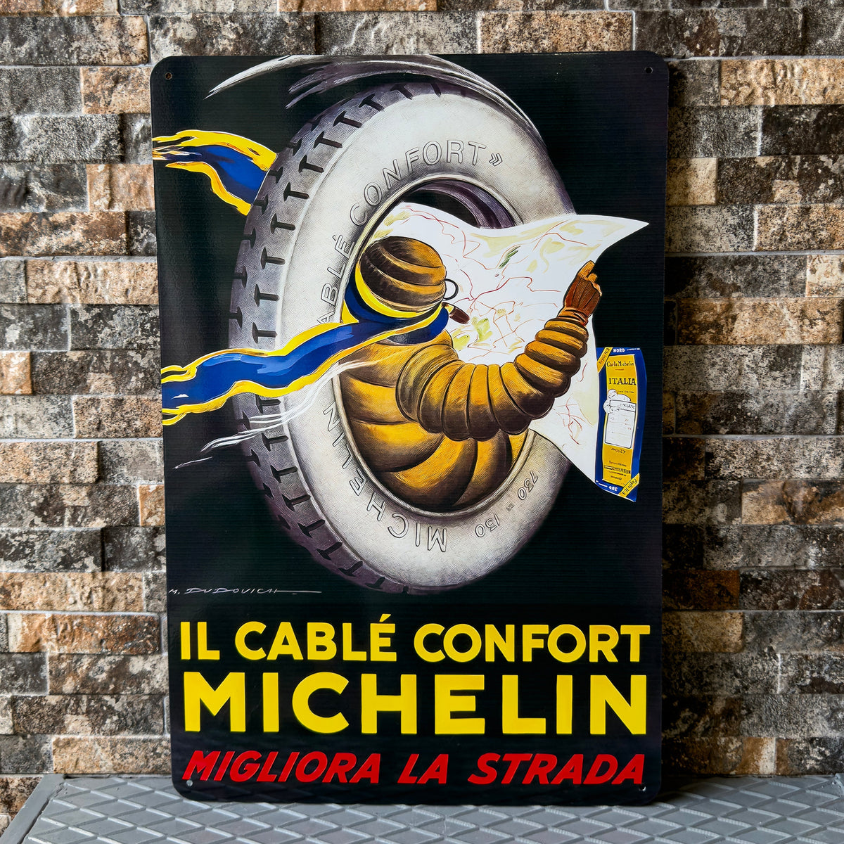 Michelin Bibendum Man Heavy Metal Sign – Garage & Man Cave Decor