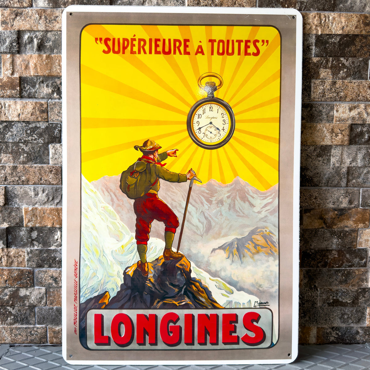 Longines Heavy Metal Sign – Garage & Man Cave Decor
