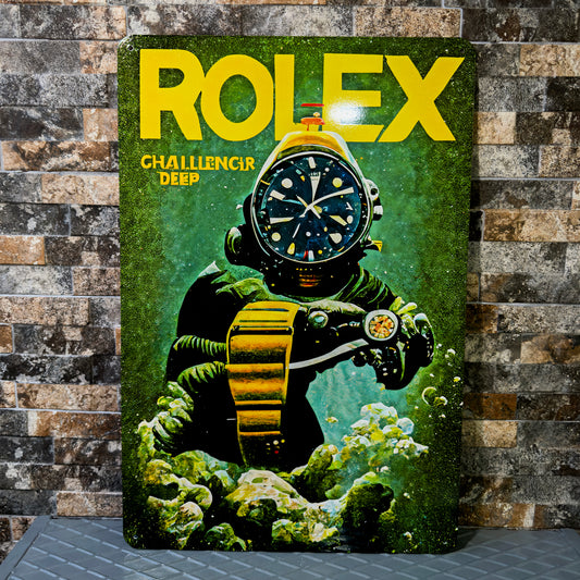 Rolex Submariner Vintage Sign – Heavy Metal Cafe & Bar Decor