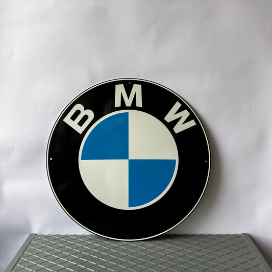 BMW Vintage Sign – Glossy Heavy Metal Garage Decor