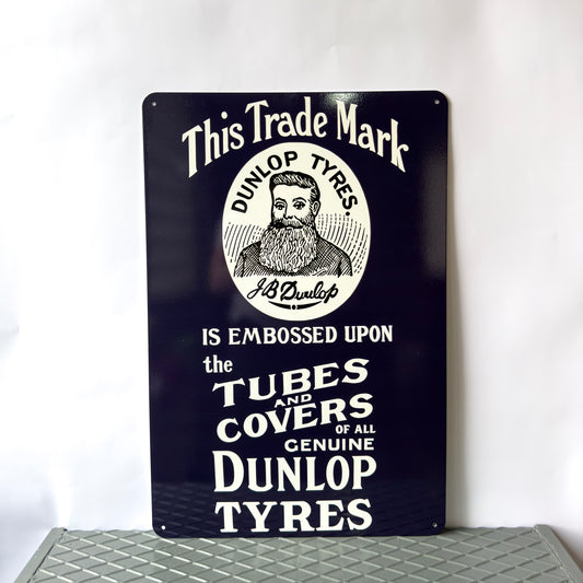 Dunlop Tyres Sign – Heavy Metal Garage & Man Cave Decor