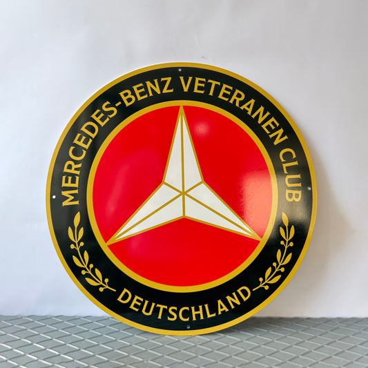 Mercedes Benz Veteranen Club Sign – Heavy Metal Sign