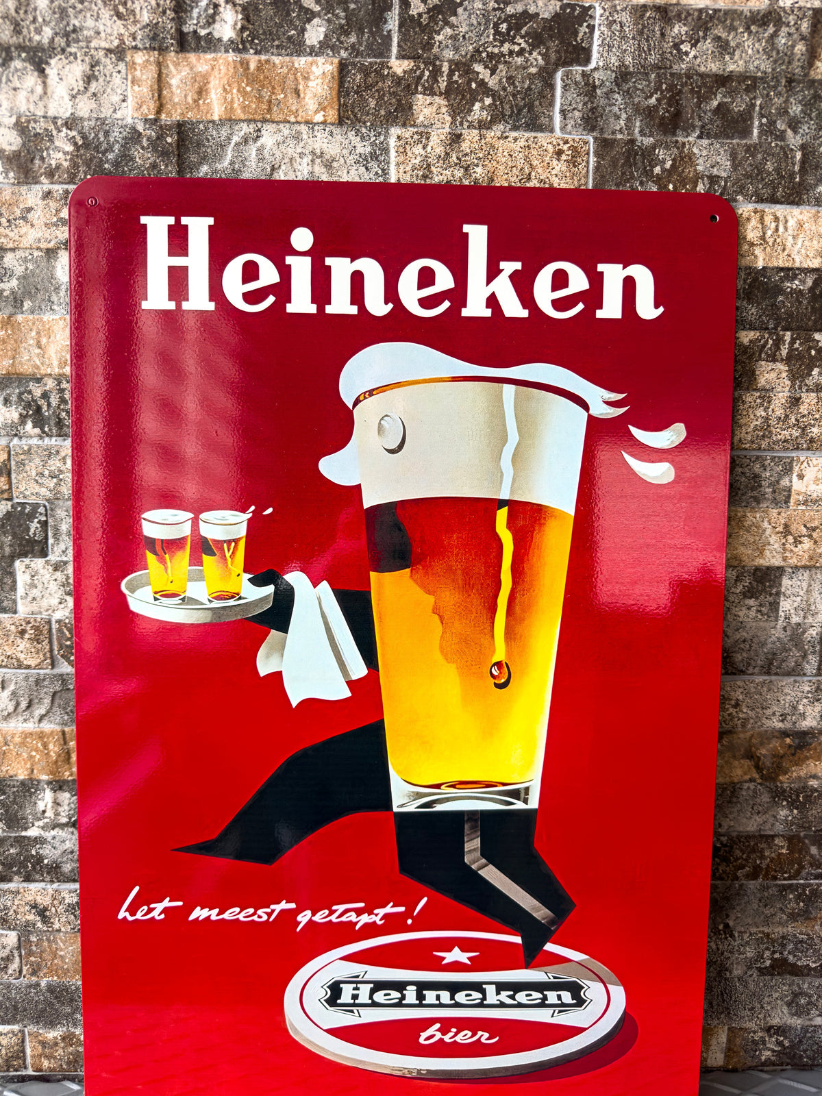 Heineken Beer Heavy Metal Sign – Garage & Man Cave Decor