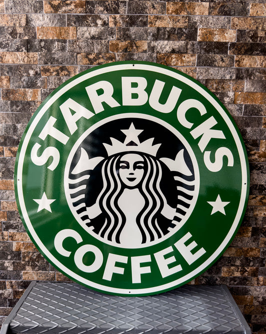 Starbucks Coffee Vintage Sign – Heavy Metal Cafe Decor