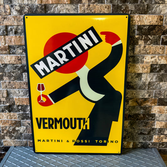 Martini Vermouth Heavy Metal Sign – Garage & Man Cave Decor