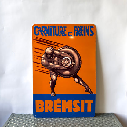 Bremsit Freins 1930 Vintage Sign – Heavy Metal Garage & Home Decor