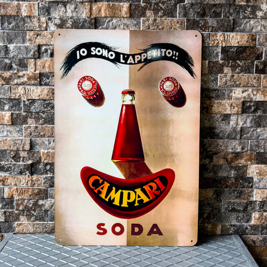 Campari Soda Vintage Sign – Heavy Metal Cafe & Bar Decor