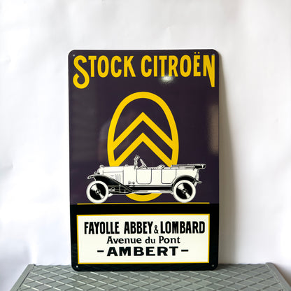 Vintage Citroen Sign – Garage & Man Cave Decor
