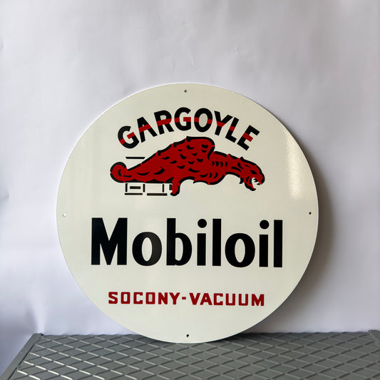 Mobiloil Vintage Sign – Heavy Metal Garage Decor