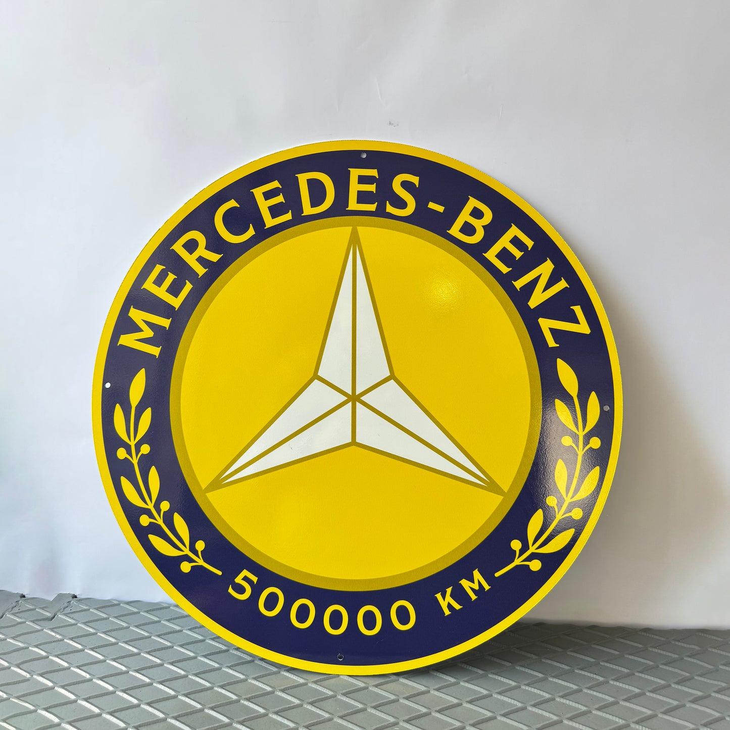 Mercedes Benz Sign – Heavy Metal Garage Decor