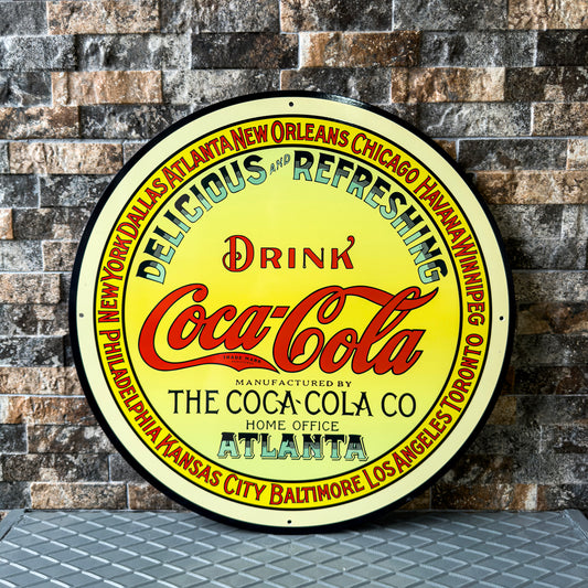 Coca Cola Vintage Sign – Heavy Metal Bar & Cafe Decor