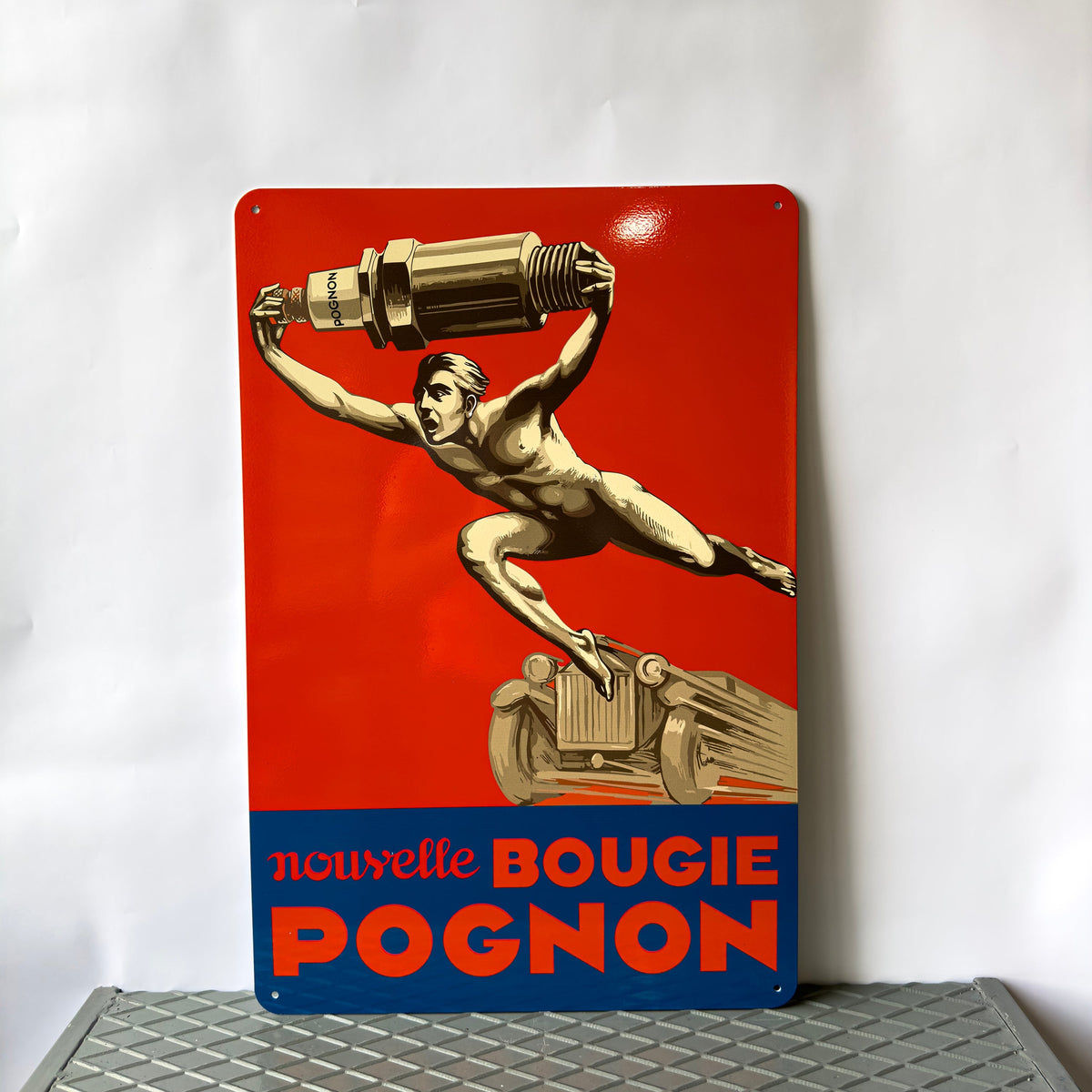 Bougie Pognon Heavy Metal Sign – Garage & Man Cave Decor