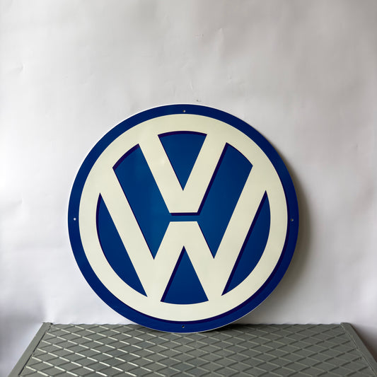 Volkswagen Logo Vintage Sign – Glossy Heavy Metal Garage Decor