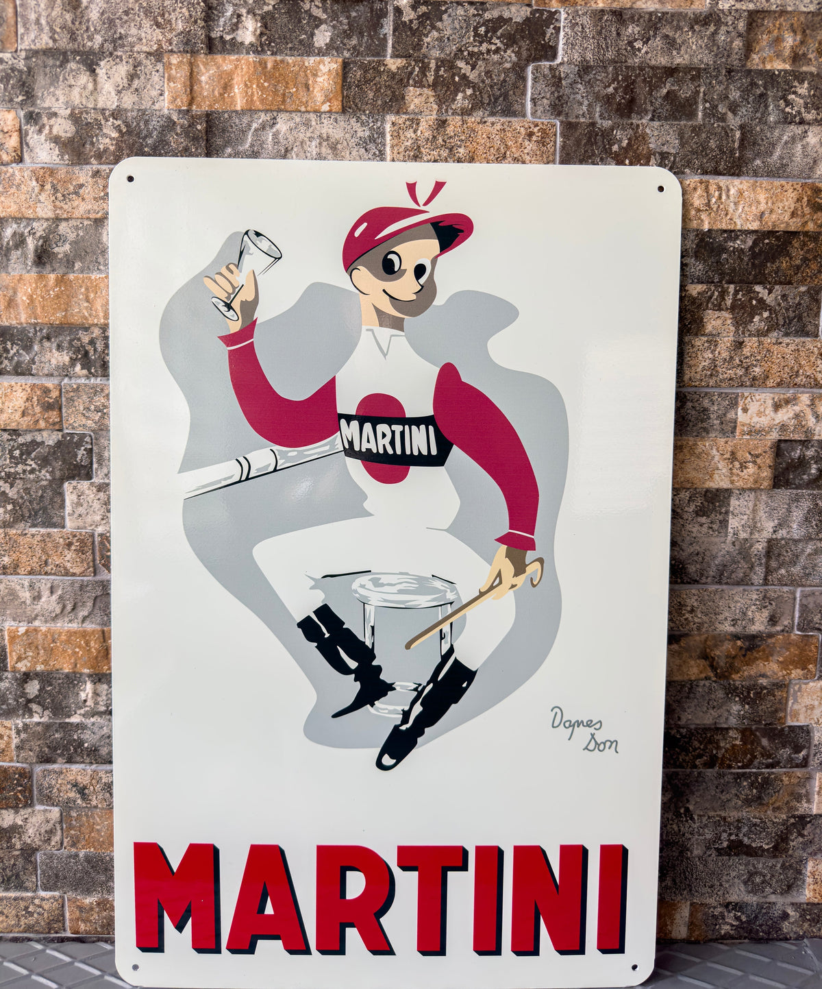Martini Heavy Metal Sign – Garage & Man Cave Decor