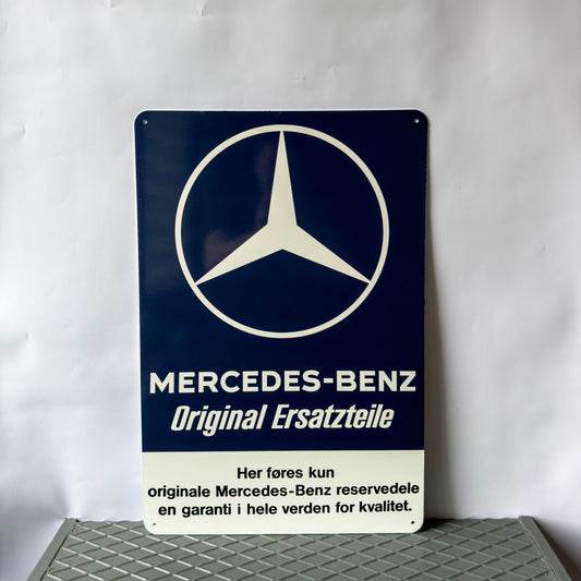 Mercedes Benz Original Ersatzteile Sign – Heavy Metal Garage & Service Decor