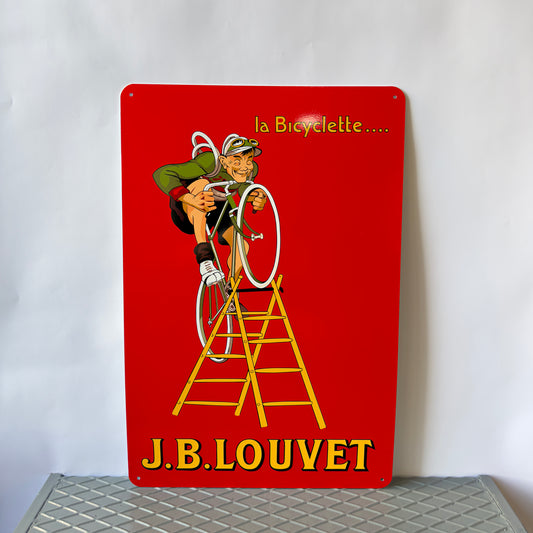 J.B. Louvet Vintage Sign – Heavy Metal Garage & Home Decor