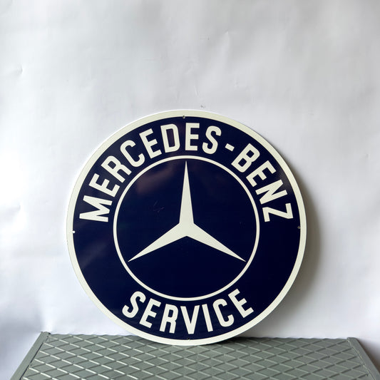Mercedes Benz Service Sign – Heavy Metal Sign – Garage & Service Sign